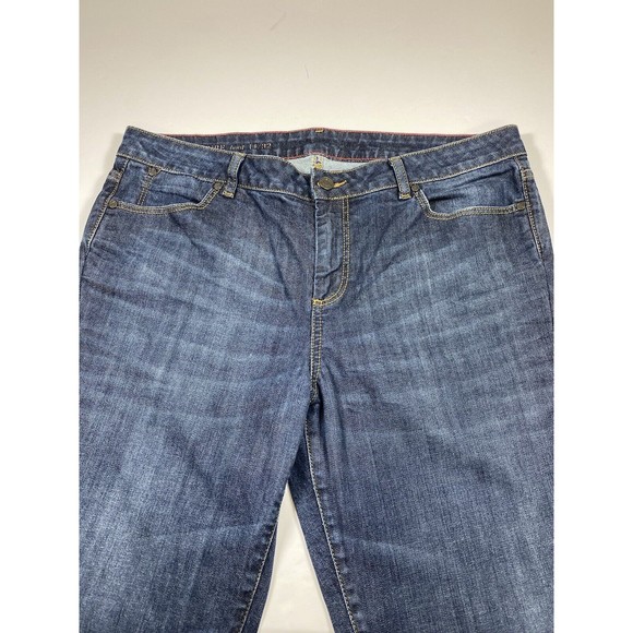 Talbots Signature Boot 14/32 Dark Denim Wash Bootcut - Picture 3 of 11